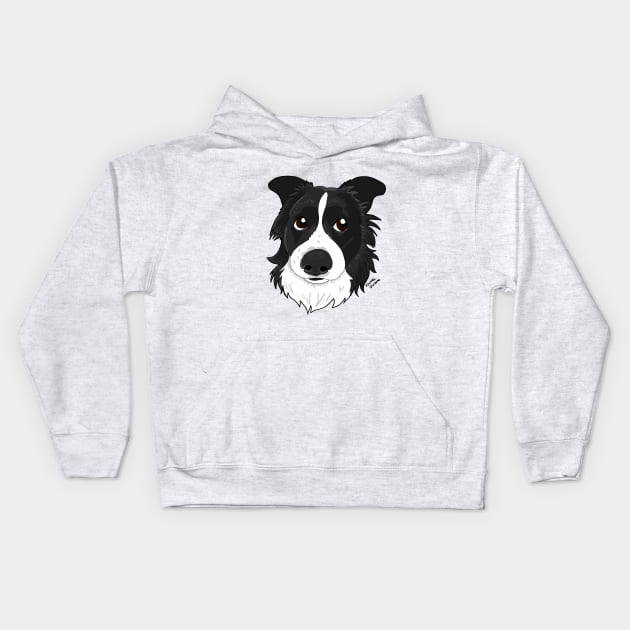 Border Collie Kids Hoodie by ApolloOfTheStars